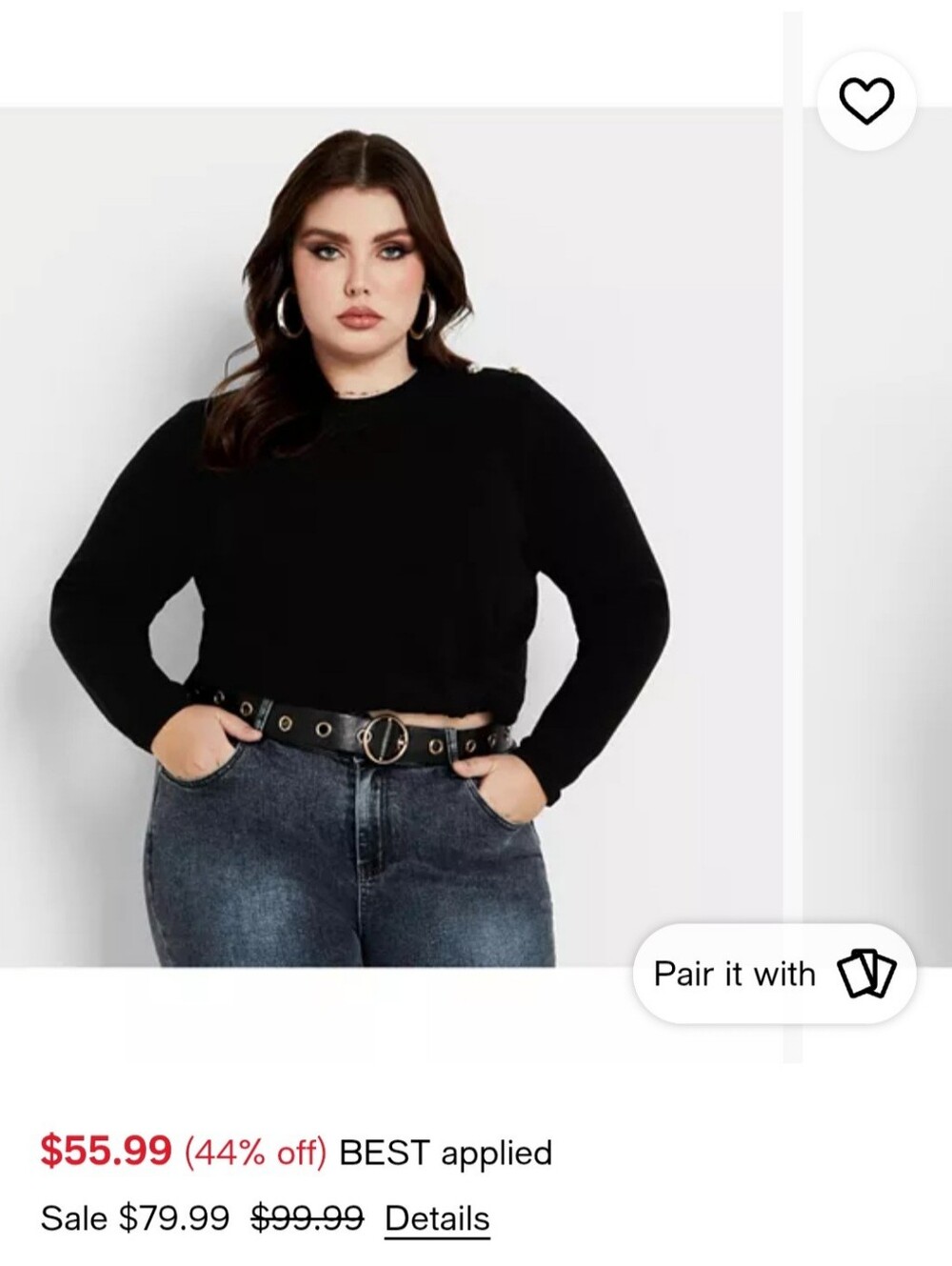 City Chic Plus Size Royal Sweater XL